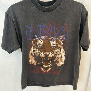 Anine Bing Black Graphic T-Shirt